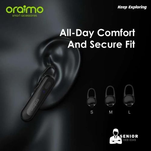 Oraimo  In-Ear Bluetooth Headset (Senior 2). Hands-Free Call Oeb-E38s