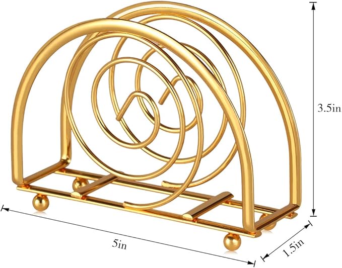 Gold Serviette Holder