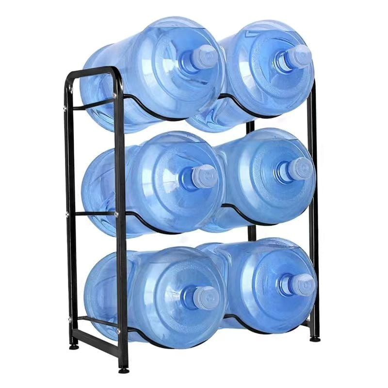 multi -Tier Carbon Steel Water Bottle Holder Rack – Heavy-Duty Water Can Stand