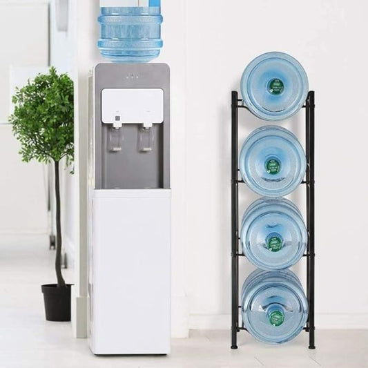 multi -Tier Carbon Steel Water Bottle Holder Rack – Heavy-Duty Water Can Stand
