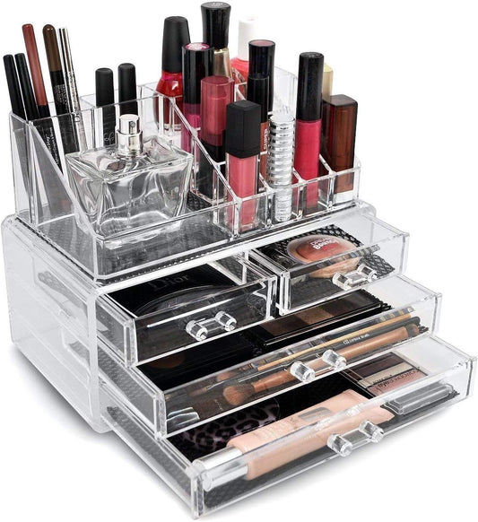 Acrylic Transparent Makeup Drawer Organizer