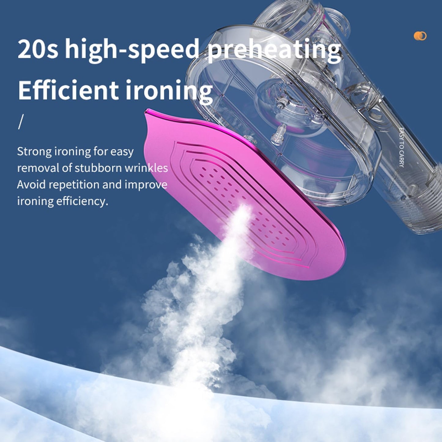 Mini Portable Steam Ironing Machine – Grey & White