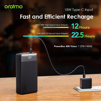 Oraimo PowerBox 400 Vision 40000mAh Power Bank