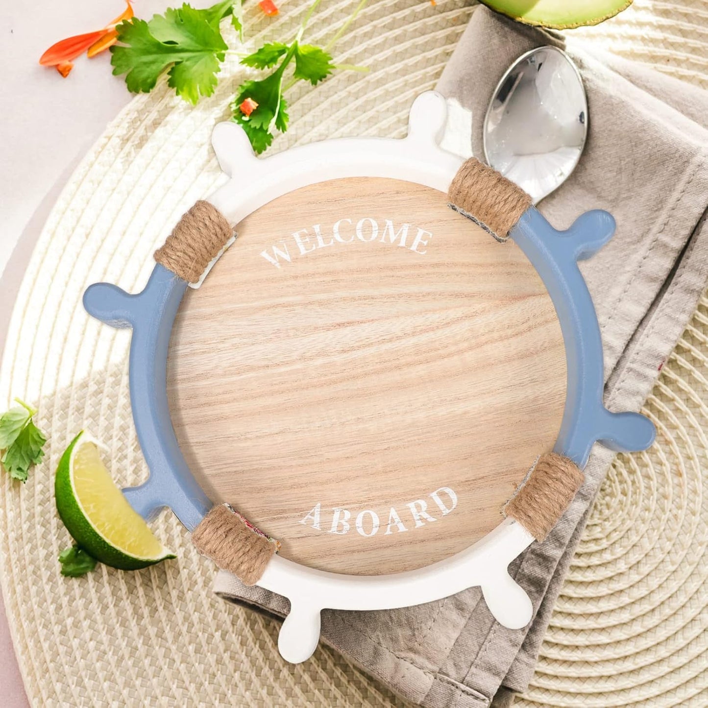 2-in-1 Decorative Sailor Themed Tray