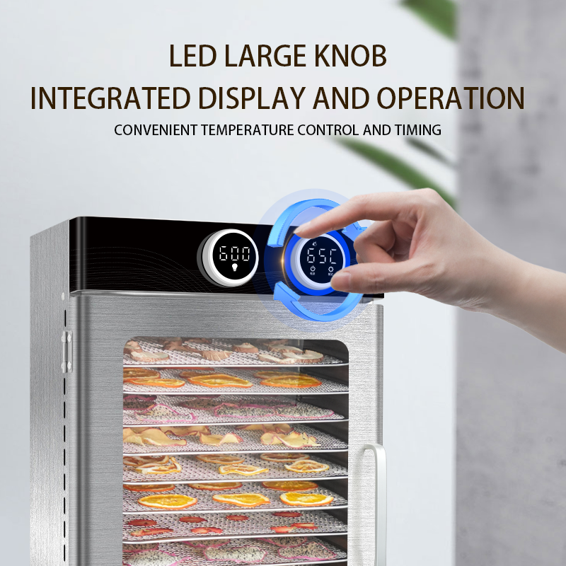 8-Tray Stainless Steel Food Dehydrator – Preserve Food Naturally 🍎🥩🌿