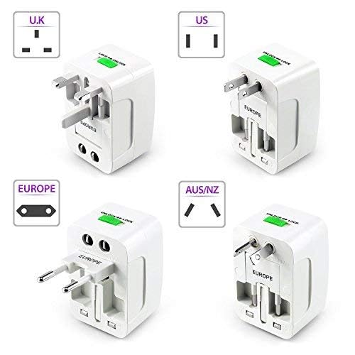 Universal All-in-One International Travel Adapter with Surge Protection – Works in 150+ Countries