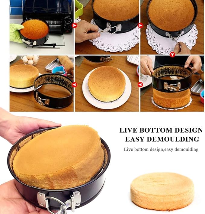 Baking Trays/Set of 3 Cake Moulds