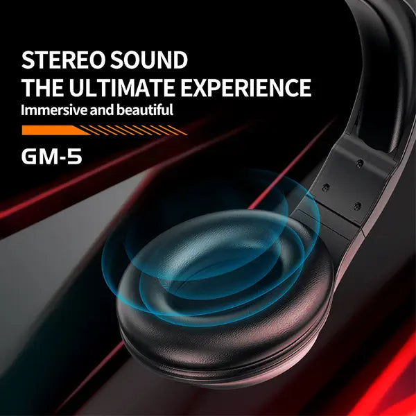 Celebrat GM5 Wired Gaming Headset with RGB Lights – Over-Ear Headphones with Mic for PS4, PS5, PC & Mobile