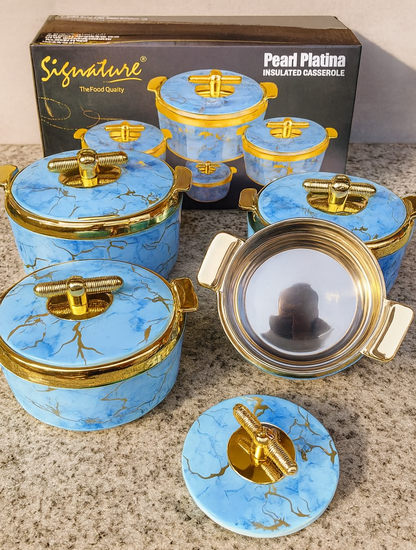 Hot Pot Set – 4pcs (Signature Pearl Platina Edition)