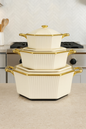 Luxury Ceramic Soup Pot Set – 3 Pieces