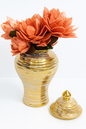 Luxury Gold-Plated Ceramic Ginger Jars — Modern Classic Home Décor