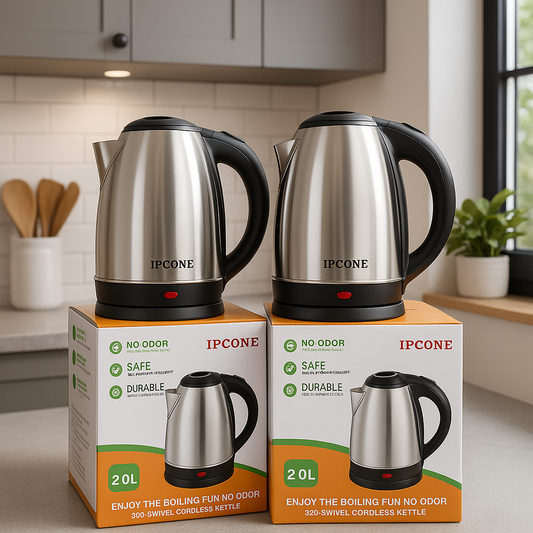 IPCONE 2.0L Stainless Steel Electric Kettle – Fast, Safe & Durable