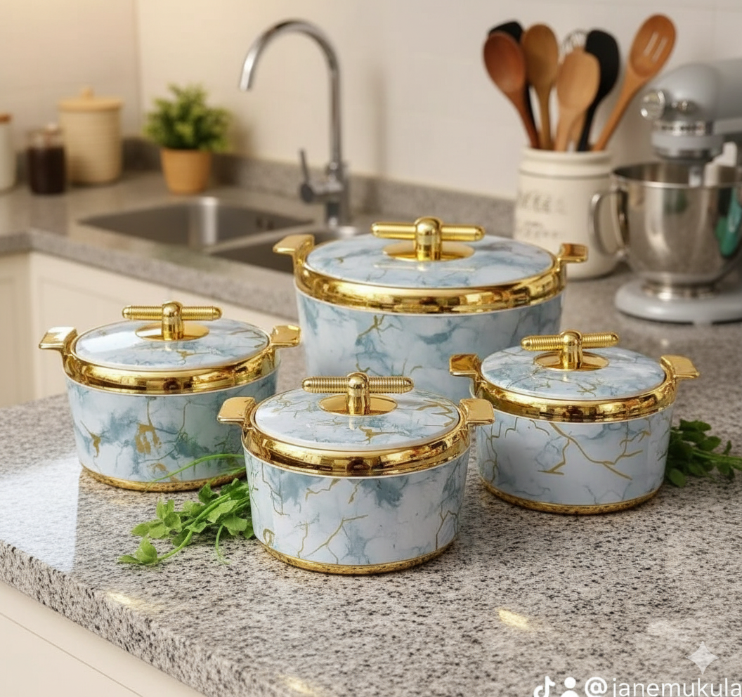 Hot Pot Set – 4pcs (Signature Pearl Platina Edition)