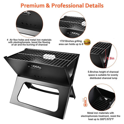 Portable Foldable BBQ Grill – Compact, Durable, Travel-Friendly