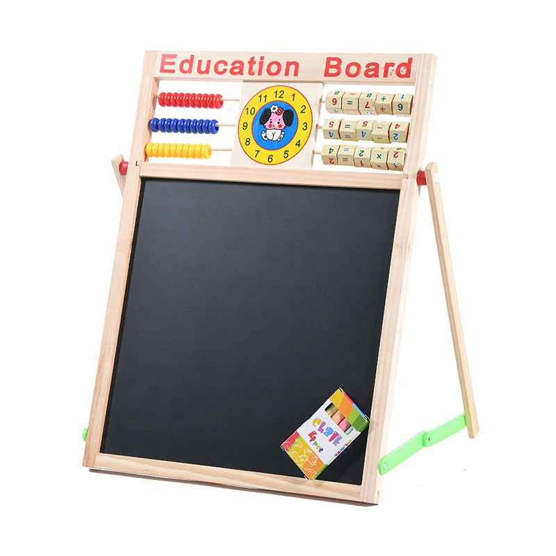 Double sided Wooden Educational Writing Board for Kids
