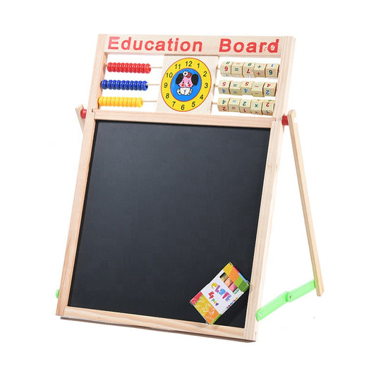 Double sided Wooden Educational Writing Board for Kids