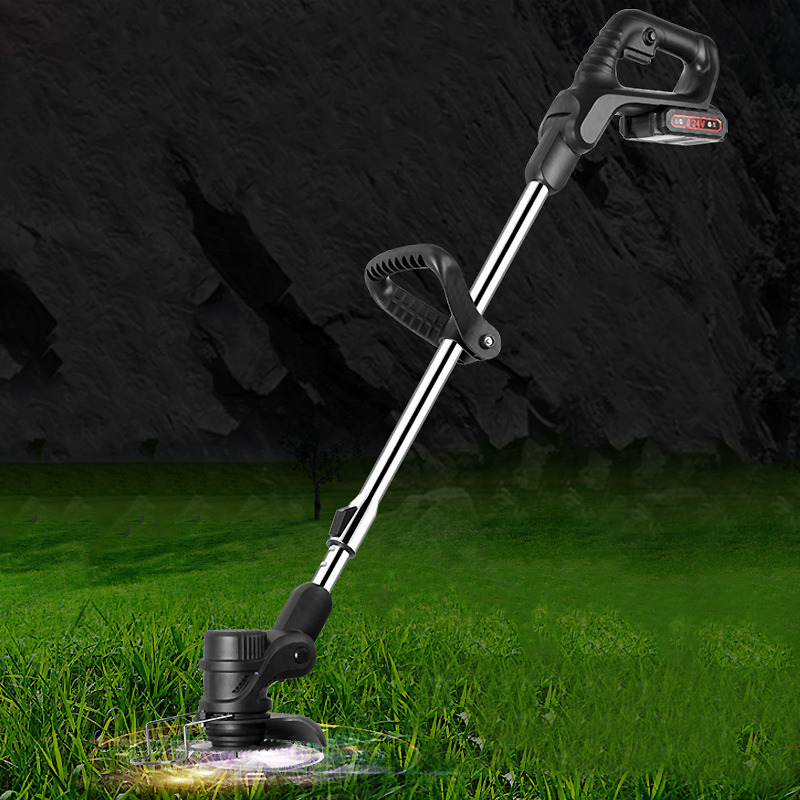 Cordless Electric Lawn Mower & Foldable Adjustable Trimmer