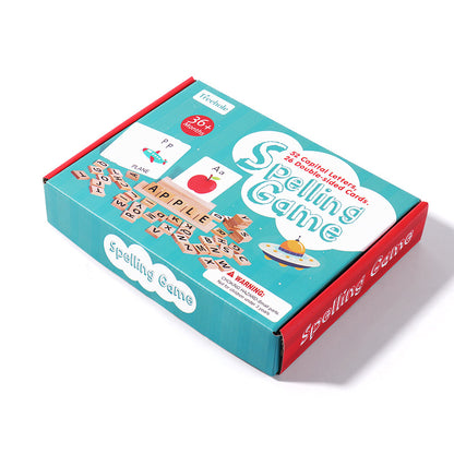 Spelling Word Game – Wooden English Learning Cards for Kids
