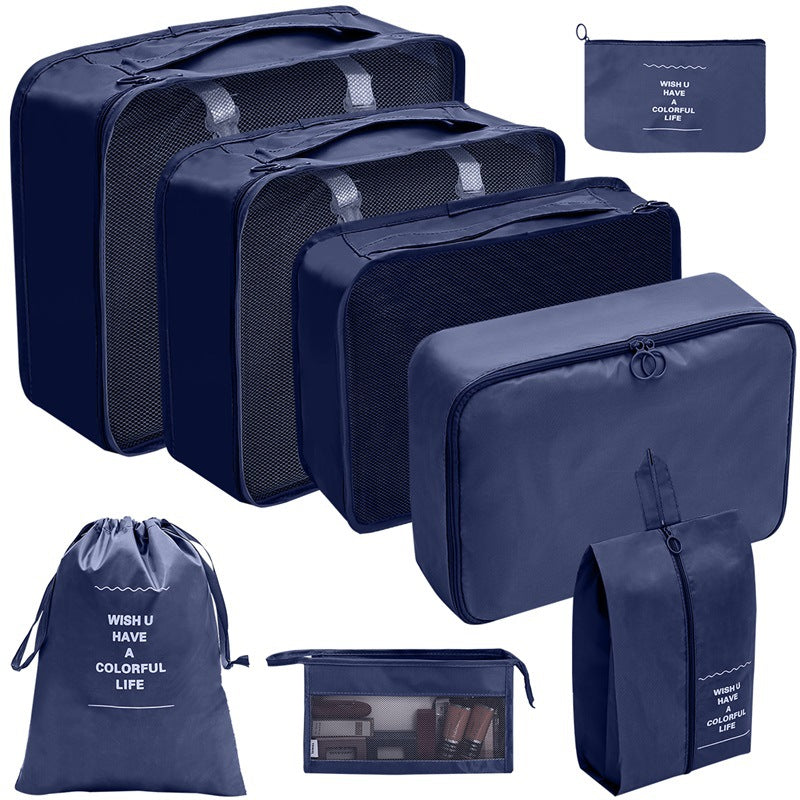 8-Piece Luggage Travel Organizer Set (with Toiletry Case)