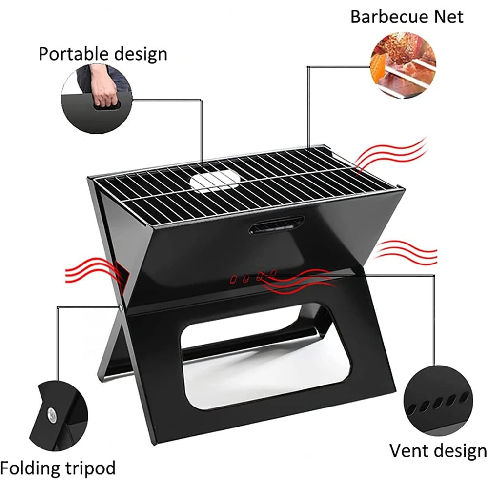 Portable Foldable BBQ Grill – Compact, Durable, Travel-Friendly