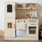Kids Wooden Kitchen Playset – Premium Microwave, Sink, Oven & Accessories