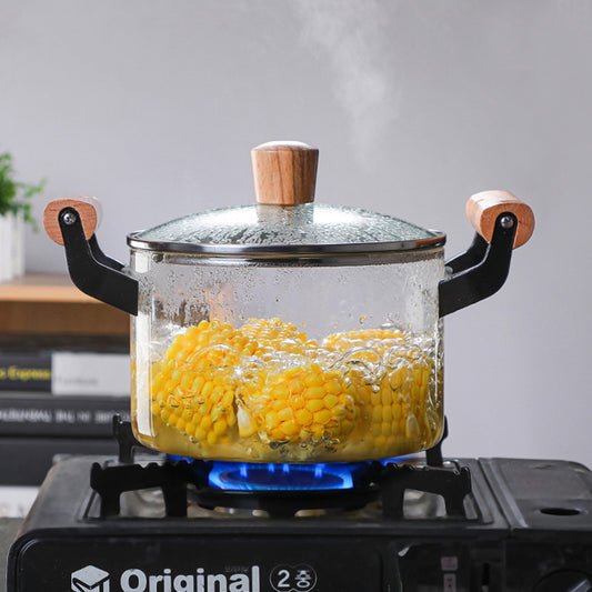 Borosilicate Glass Cooking Pot – 3.5 Litres