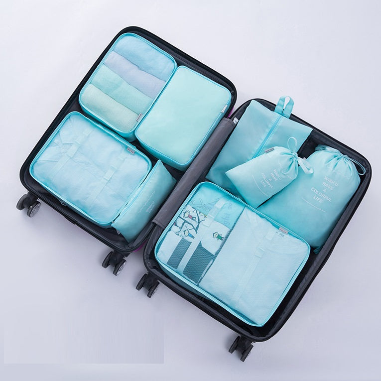 8-Piece Luggage Travel Organizer Set (with Toiletry Case)