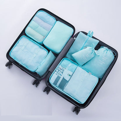 8-Piece Luggage Travel Organizer Set (with Toiletry Case)