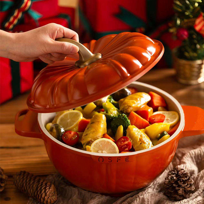 9PCS USFE Pumpkin Granite Cookware Set