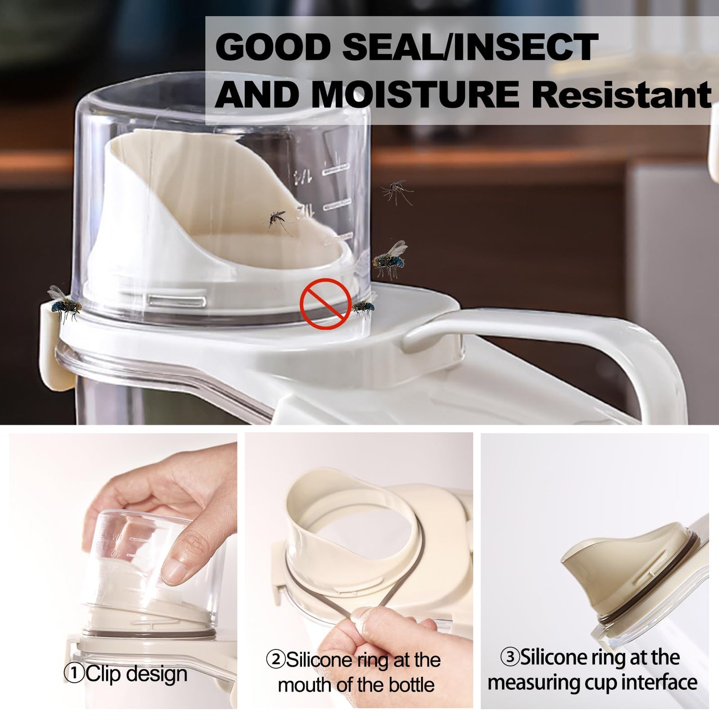 High-Quality Acrylic Airtight Cereal & Oil Container – 2500ml