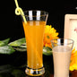6 piece Tall Juice Glass, Elegant Flared Drinking Glass for Juices, Smoothies & Cocktails