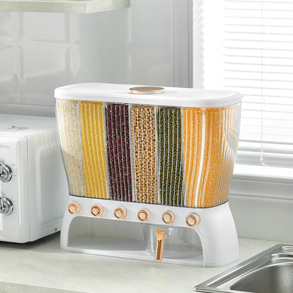 6-in-1 Multi-Section Dry Food/Cereal  Dispenser