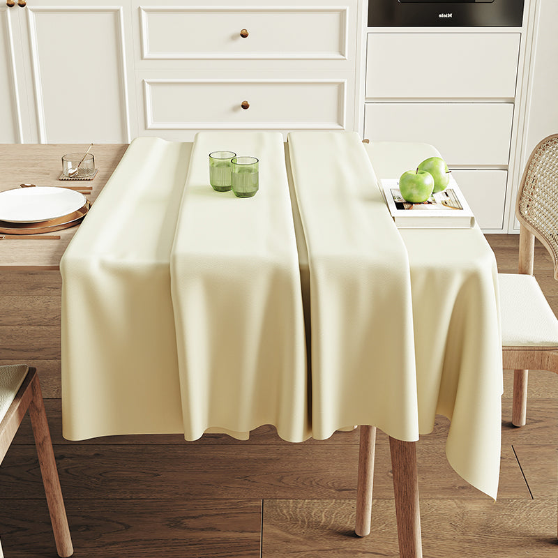 Waterproof Rectangular Tablecloth. Durable Polyester Fabric for Dining & Parties