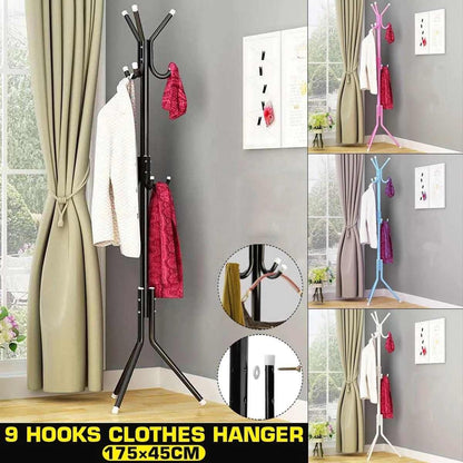 Metallic Coat & Bag Hanger Stand – 170cm