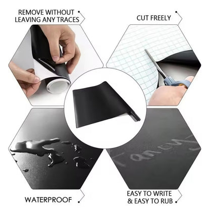 Kids Blackboard Sticker Roll with Chalk