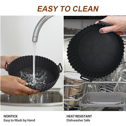 Food-Safe Reusable Silicone Pot for Air Fryer & Oven