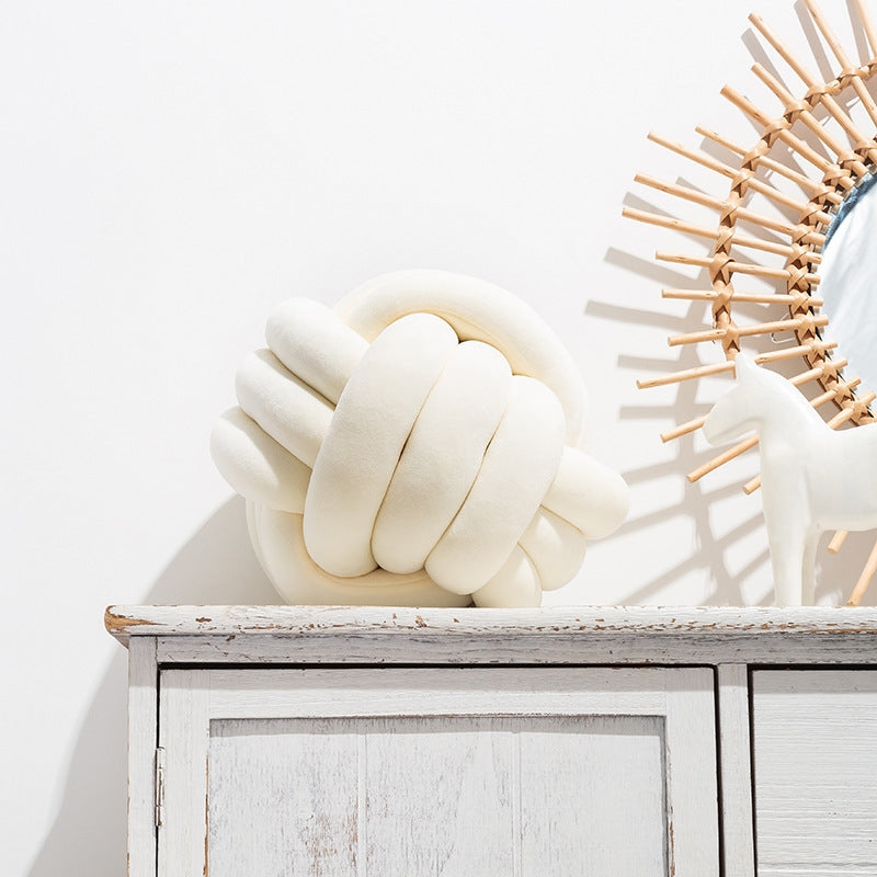 Knot Pillow Round Ball Cushion