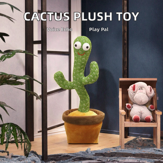Dancing Cactus Talking Toy — Sing, Record & Dance!