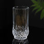 350ml Long Crystal Glass Set 6 Piece Elegant Textured Drinkware