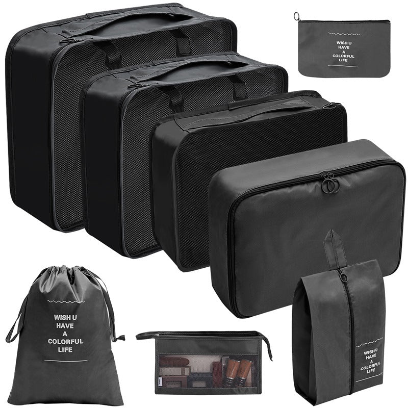8-Piece Luggage Travel Organizer Set (with Toiletry Case)