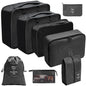 8-Piece Luggage Travel Organizer Set (with Toiletry Case)