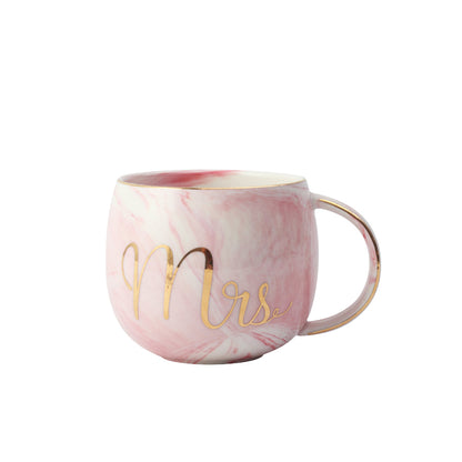 Mr & Mrs Ceramic Mug Set – 6 Pieces