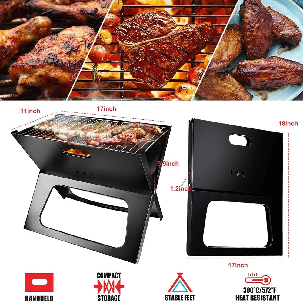 Portable Foldable BBQ Grill – Compact, Durable, Travel-Friendly