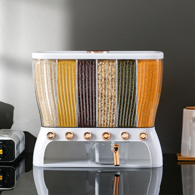 6-in-1 Multi-Section Dry Food/Cereal  Dispenser