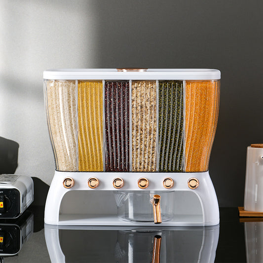 6-in-1 Multi-Section Dry Food/Cereal  Dispenser
