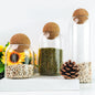 Classic Glass Candy & Spice Jar with Bamboo Ball Lid