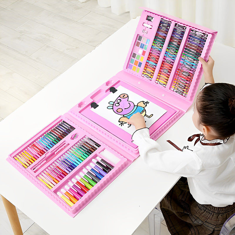 Super Mega 208-Piece Art Set for Kids