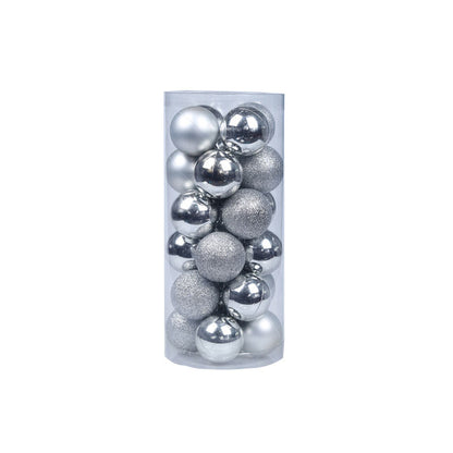 24-Piece Christmas Tree Ball Ornament Set (6cm)