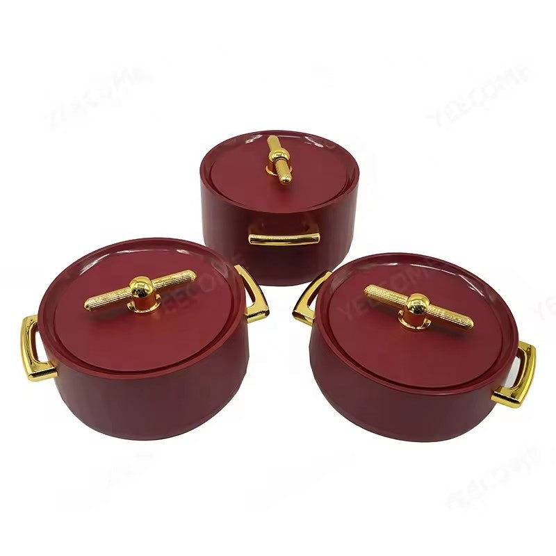 LUXURIOUS Insulated Hotpots Set – Round Design