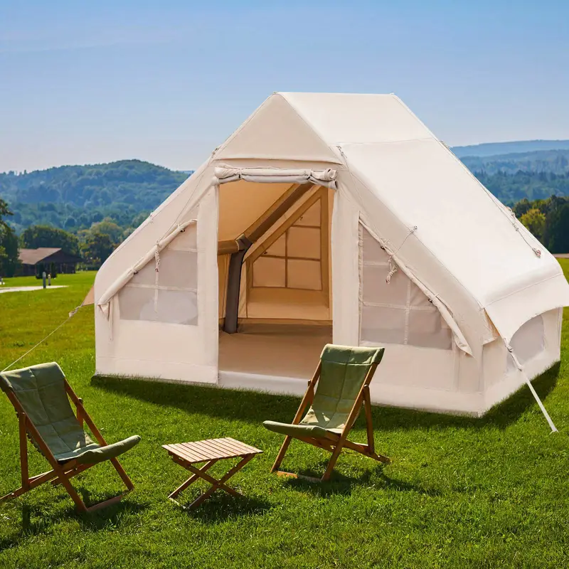 Inflatable Glamping Tent – Easy Setup + Pump Included